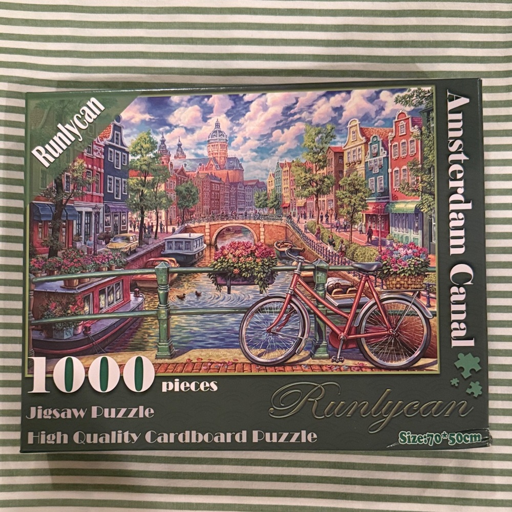 Amsterdam Canal 1000-Piece Jigsaw Puzzle